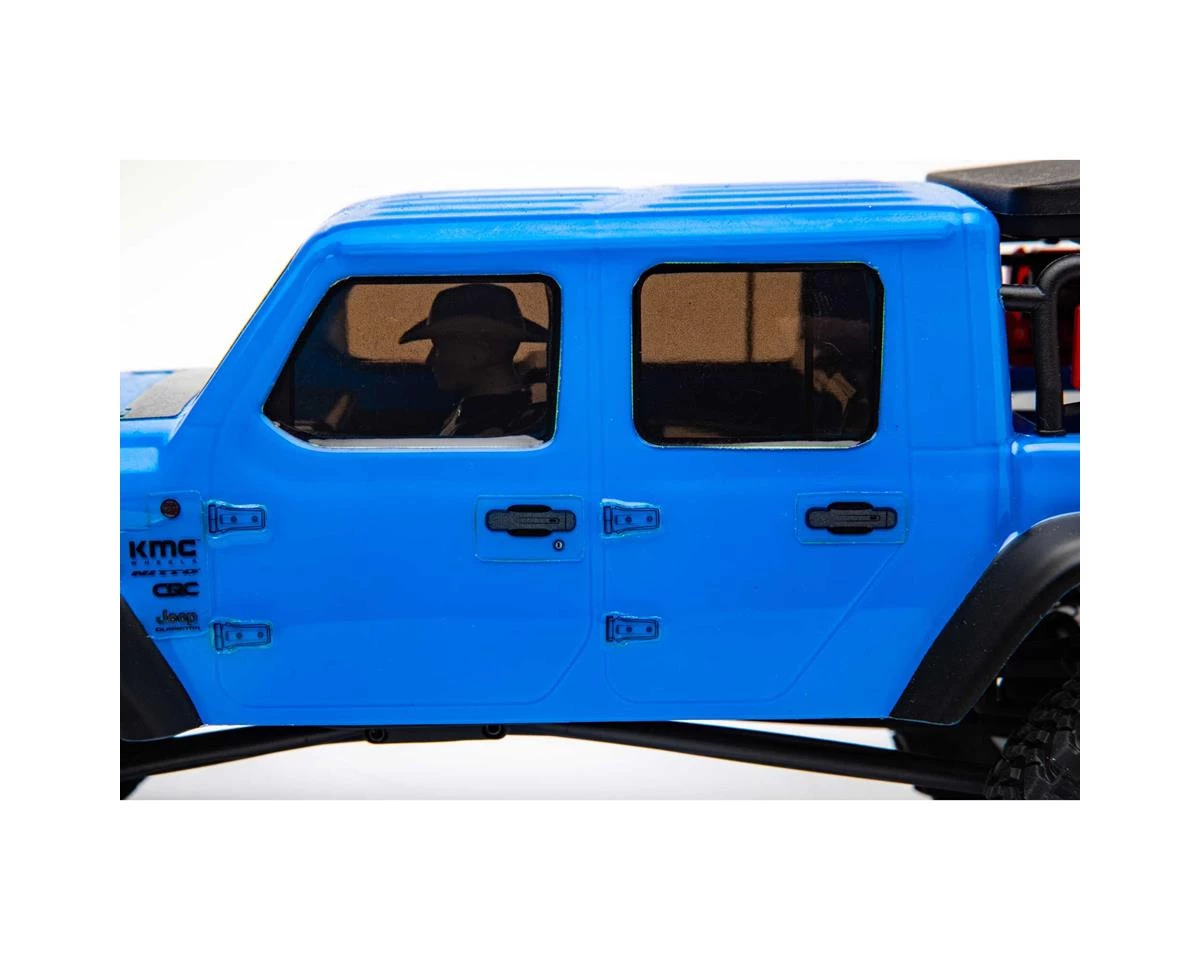 Axial SCX24 Jeep JT Gladiator 1/24 4WD RTR Scale Mini Crawler (Blue) w/2.4GHz Radio 8 Axial SCX24 Jeep JT Gladiator 1/24 4WD RTR Scale Mini Crawler (Blue) w/2.4GHz Radio - Image 8