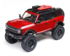 Axial SCX24 2021 Ford Bronco Hard Body 1/24 4WD RTR Scale Mini Crawler (Red) w/2.4GHz Radio