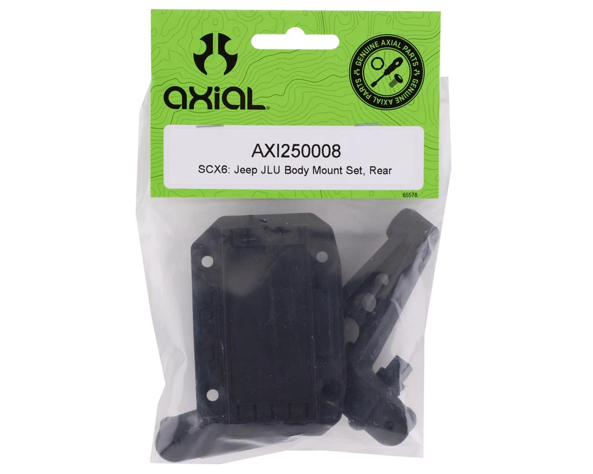 Axial SCX6 Jeep JLU Wrangler Rear Body Mount Set 2 Axial SCX6 Jeep JLU Wrangler Rear Body Mount Set - Image 2