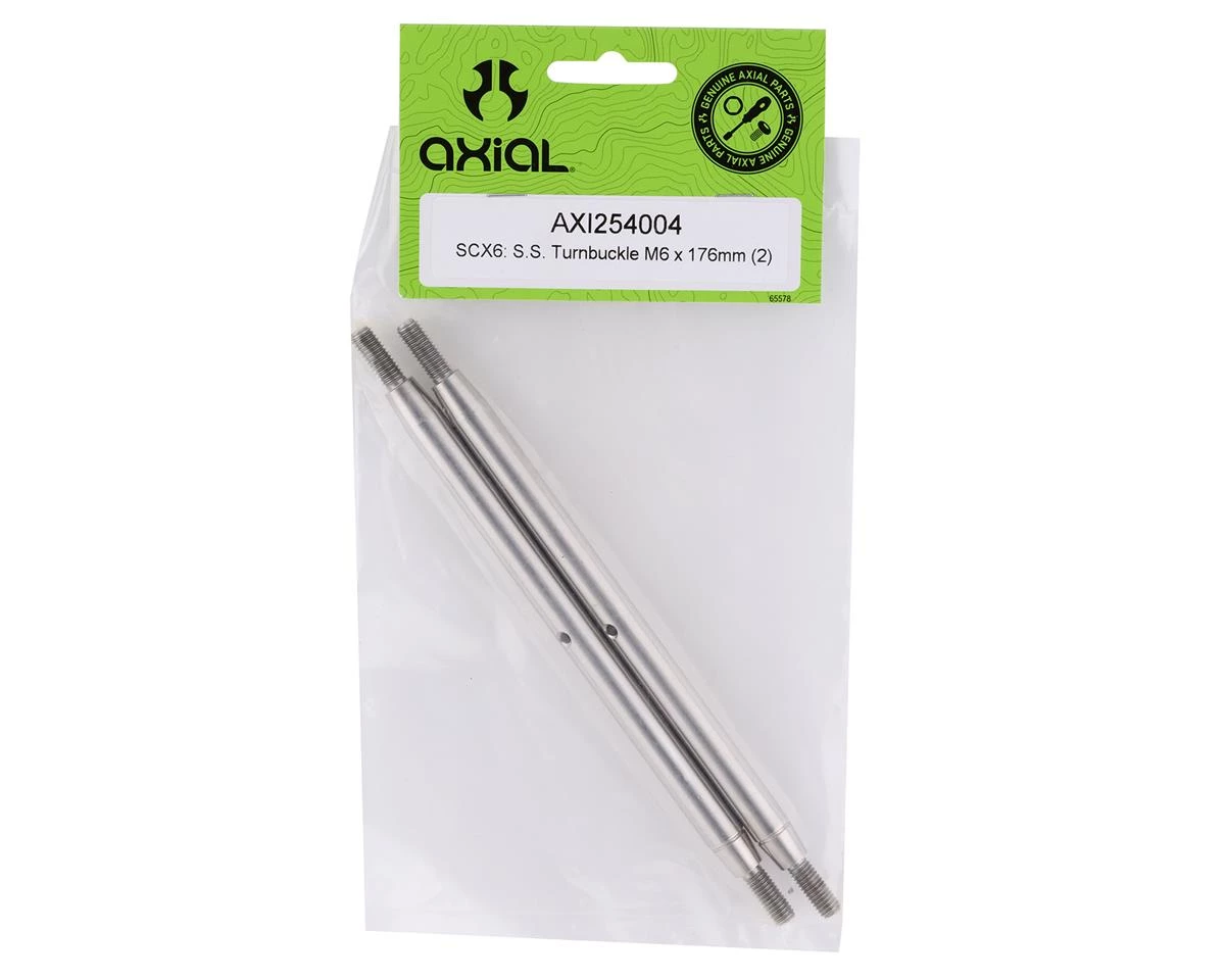 Axial SCX6 6x176mm Stainless Steel Turnbuckle (2) 2 Axial SCX6 6x176mm Stainless Steel Turnbuckle (2) - Image 2