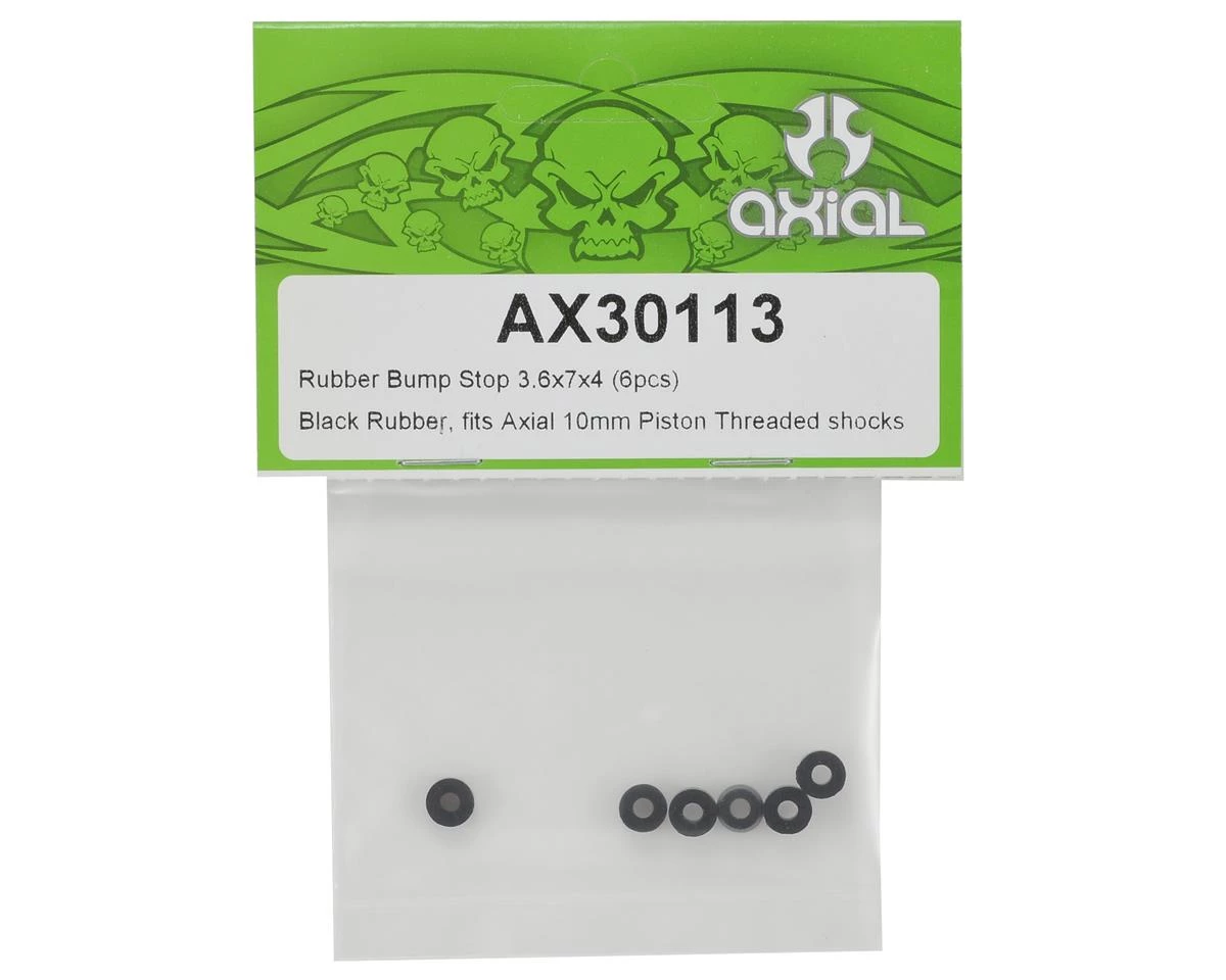 Axial 3.6x7x4mm Rubber Bump Stop Set (6) 2 Axial 3.6x7x4mm Rubber Bump Stop Set (6) - Image 2