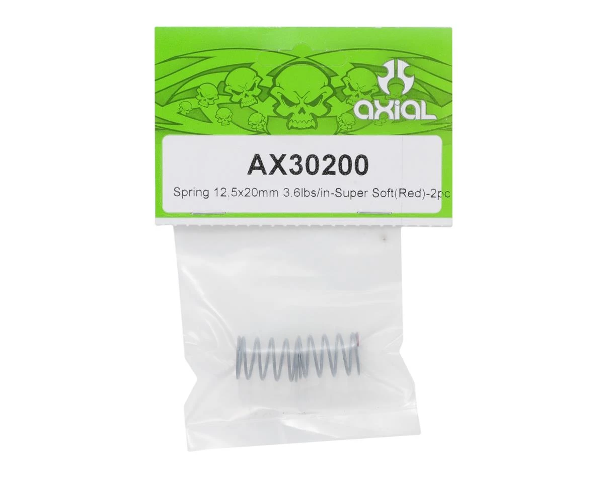 Axial 12.5x20mm Shock Spring (Supersoft/Red) 2 Axial 12.5x20mm Shock Spring (Supersoft/Red) - Image 2