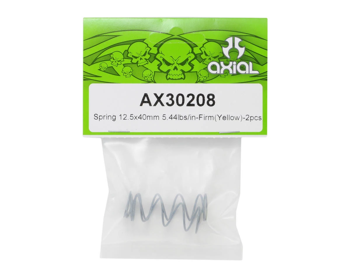 Axial Shock Spring 12.5x40mm (Firm/Yellow) 2 Axial Shock Spring 12.5x40mm (Firm/Yellow) - Image 2