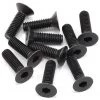 Axial 3x10mm Flat Head Screw (Black) (10)