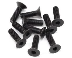 Axial 3x10mm Flat Head Screw (Black) (10)