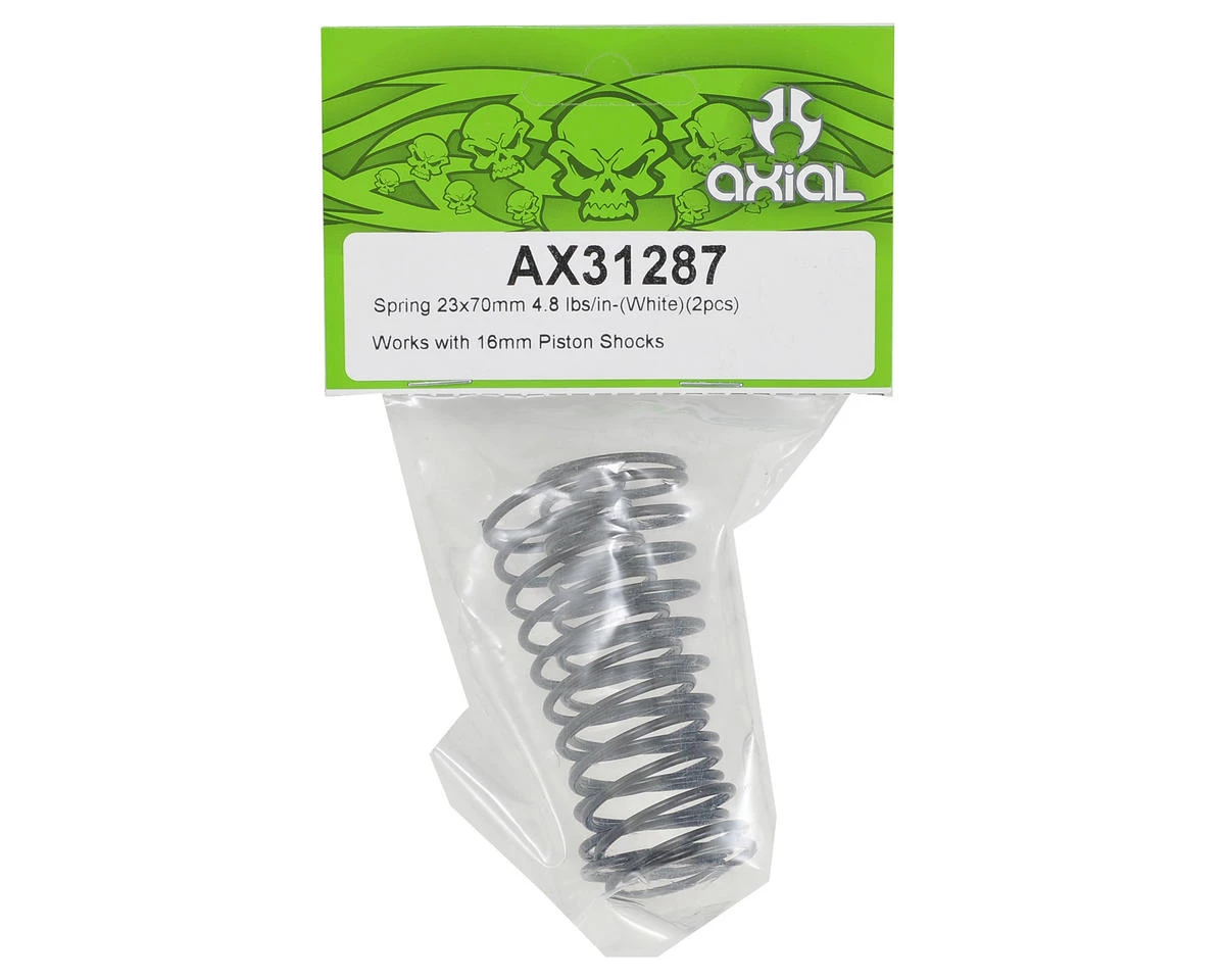 Axial 23x70mm Shock Spring (White - 4.8lb) (2) 2 Axial 23x70mm Shock Spring (White - 4.8lb) (2) - Image 2