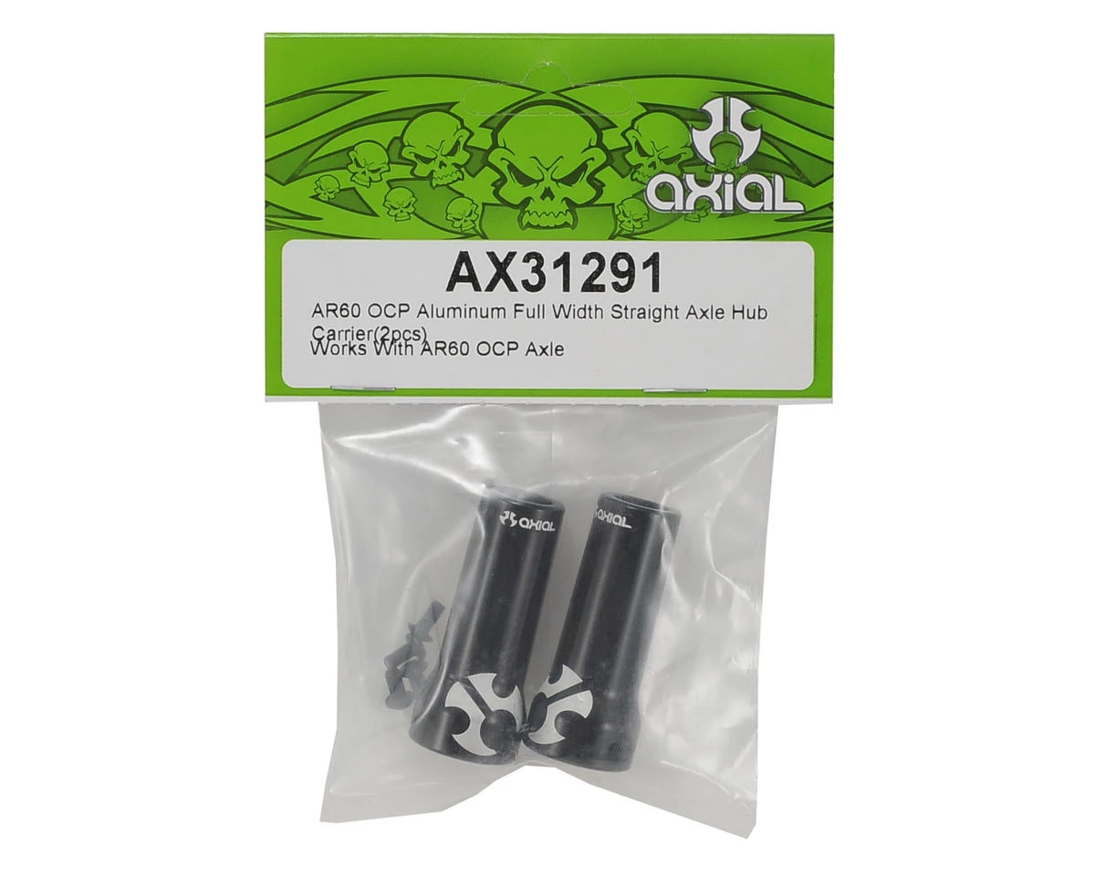 Axial AR60 OCP Aluminum Full Width Straight Axle Hub Carrier (2) 2 Axial AR60 OCP Aluminum Full Width Straight Axle Hub Carrier (2) - Image 2