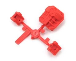 Axial AR44 Differential Cover/Link Mount Set (Red)