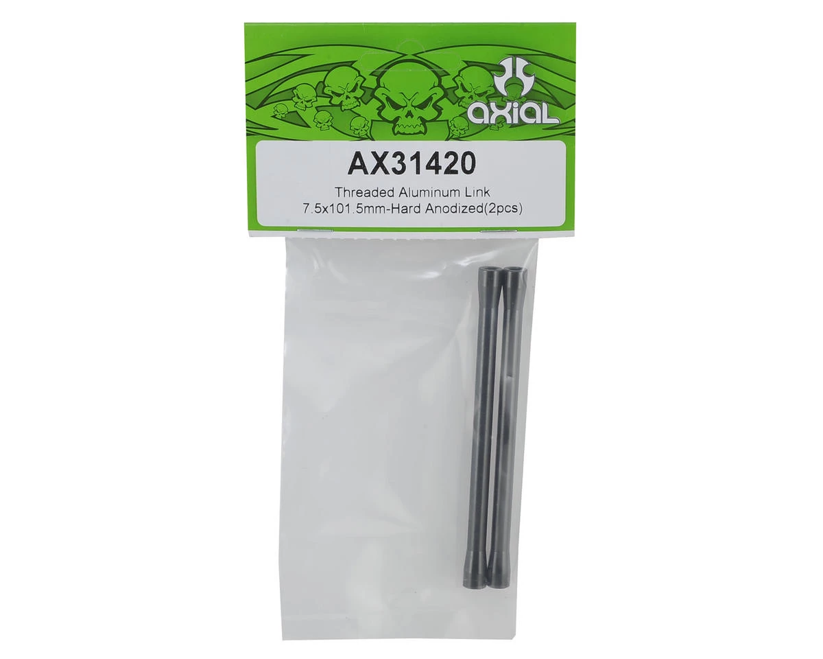 Axial 7.5x101.5mm Aluminum Threaded Link (Grey) (2) (Hard Anodzied) 2 Axial 7.5x101.5mm Aluminum Threaded Link (Grey) (2) (Hard Anodzied) - Image 2