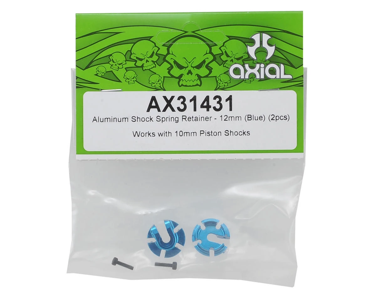 Axial 12mm Aluminum Shock Spring Retainer (Blue) (2) 2 Axial 12mm Aluminum Shock Spring Retainer (Blue) (2) - Image 2