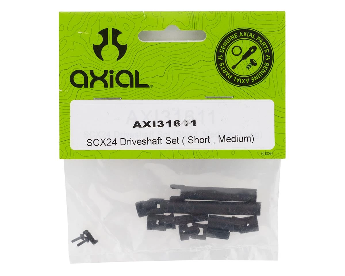 Axial SCX24 Driveshaft Set (3) (Short, Medium, Long) 2 Axial SCX24 Driveshaft Set (3) (Short, Medium, Long) - Image 2