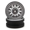 Axial 1.9 KMC Machete Beadlock Wheels (Satin Chrome) (2)