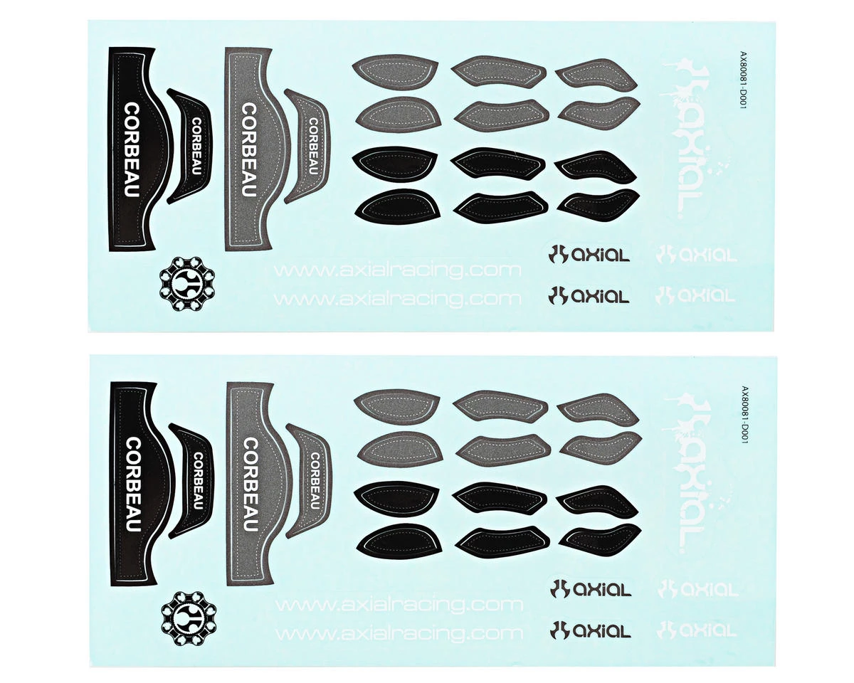 Axial Corbeau LG1 Seat Set (Black) (2) 2 Axial Corbeau LG1 Seat Set (Black) (2) - Image 2