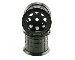 Axial 8 Hole Beadlock Monster Truck Wheel (2) (Black)