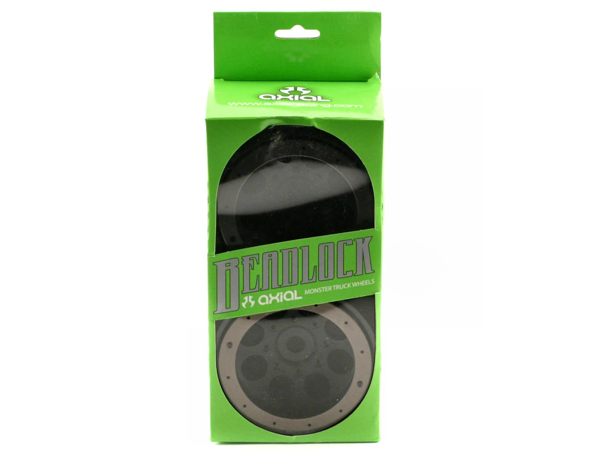Axial 8 Hole Beadlock Monster Truck Wheel (2) (Black) 2 Axial 8 Hole Beadlock Monster Truck Wheel (2) (Black) - Image 2