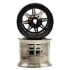 Axial 1/8 Oversize 8-Spoke 3.8 Beadlock Wheels w/17mm Hex (Black Chrome) (2)