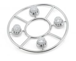 Axial Hub Cover Set (Satin Chrome) (4)