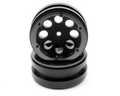 Axial 1.9 8 Hole Beadlock Wheels (Black) (2)