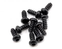 Axial 2.6x6mm Self Tapping Button Head Screws (Black) (10)