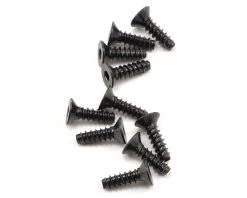 Axial 3x10mm Self Tapping Flat Head Screw (Black) (10)